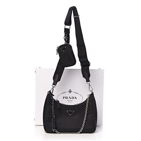 prada shoulder bag re edition 2005|prada black nylon shoulder bag.